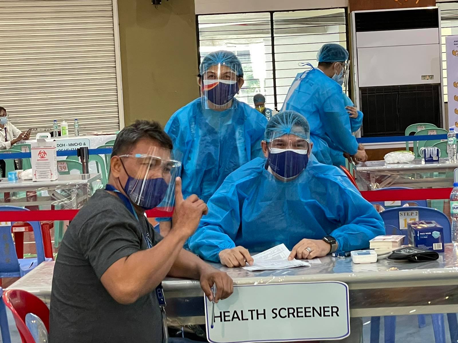 Screening before vaccination
