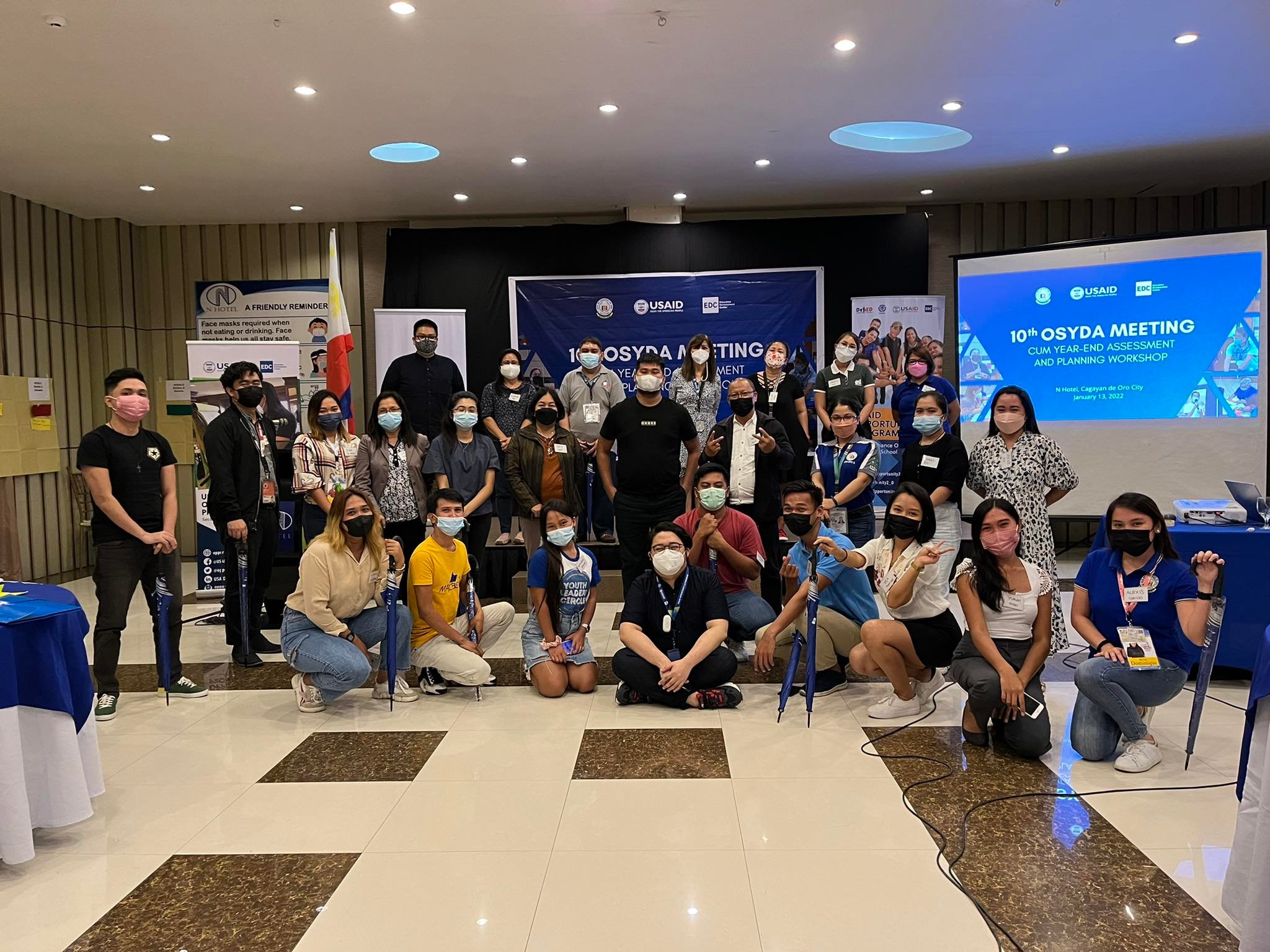 Participants of the Out-of-School Youth Development Alliance (OSYDA) of Cagayan de Oro City posing for a photo opportunity after the one-day 10th Alliance Meeting and Year-end Assessment cum Planning Workshop last January 13 at N Hotel, Cagayan de Oro City. (OSYDA File Photo)