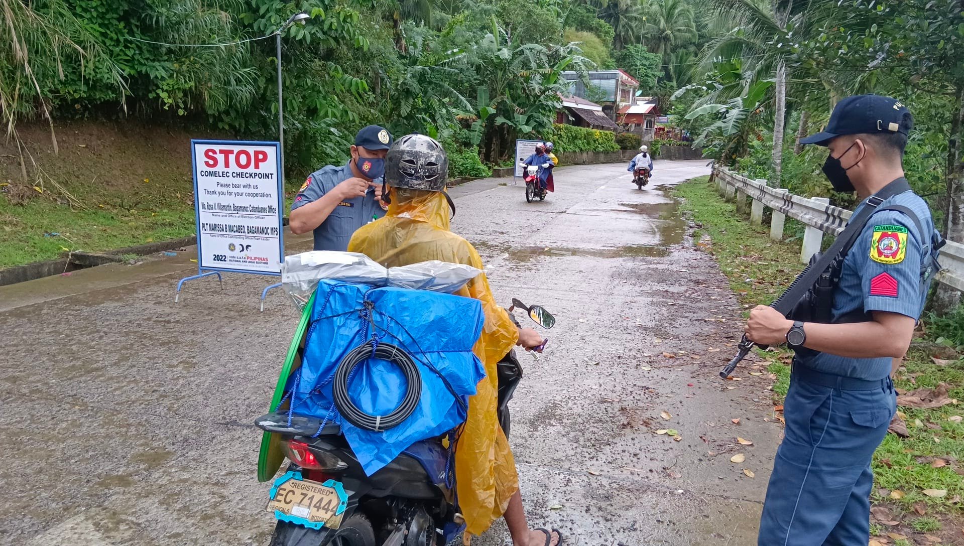PNP implements COMELEC checkpoint