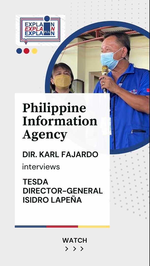 TESDA Secretary Isidro Lapeña talks about  Project WEST