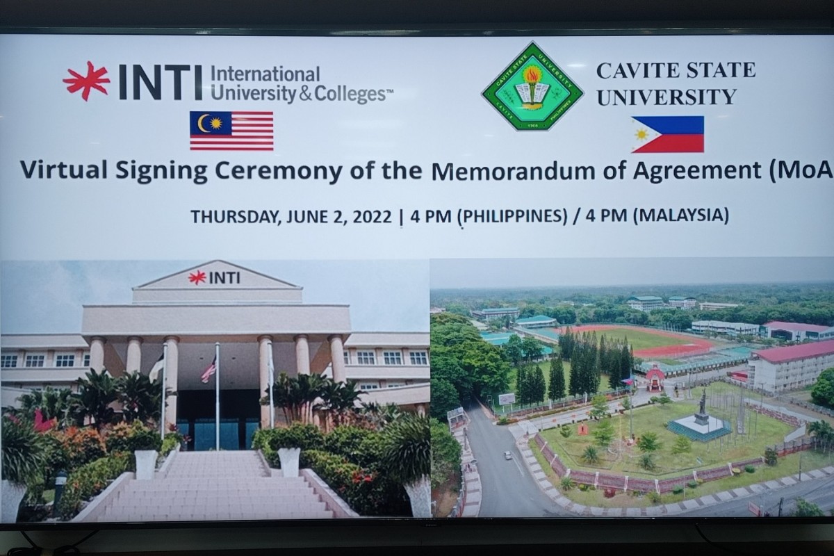 Virtual signing of MoA between CavSU and INTI a success