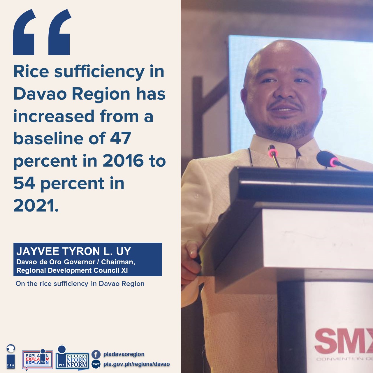 Rice Sufficiency in Davao Region