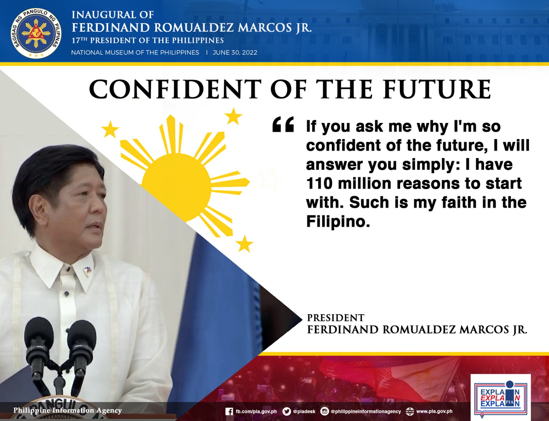 President Ferdinand Marcos Jr. is confident of the country’s future