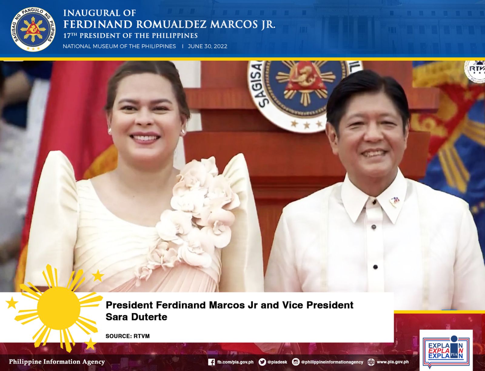 President Ferdinand Marcos Jr. and Vice President Sara Duterte