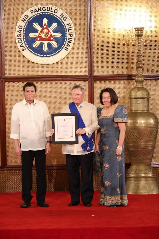 President Duterte confers Order of Lakandula award on Dominguez