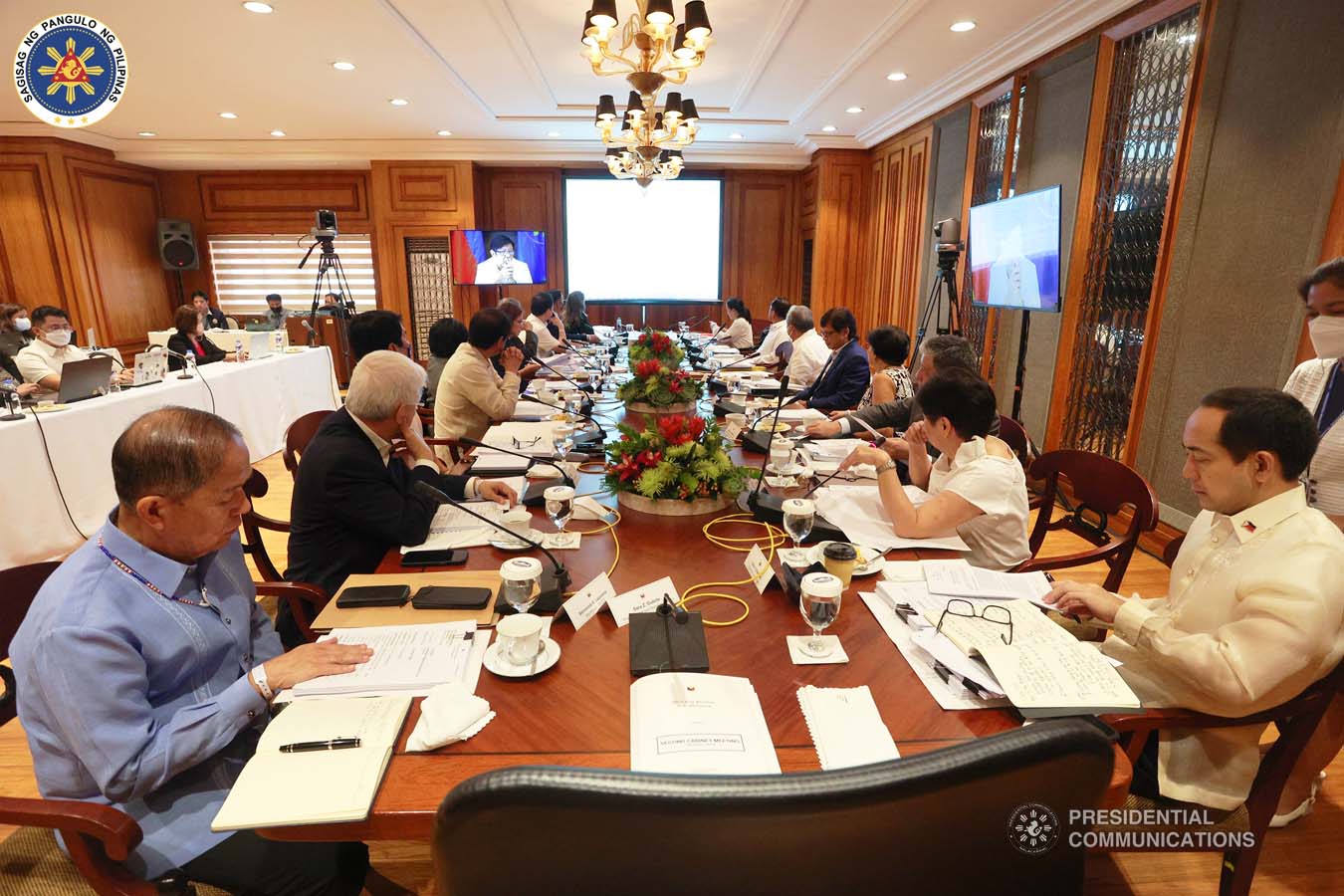 President Ferdinand R. Marcos Jr. presides over the second Cabinet meeting virtually