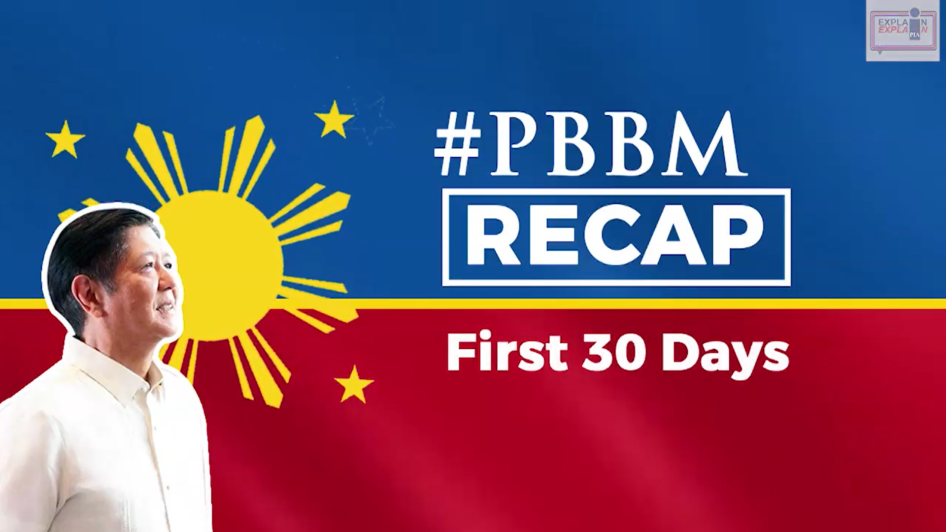 PBBM RECAP: FIRST 30 DAYS