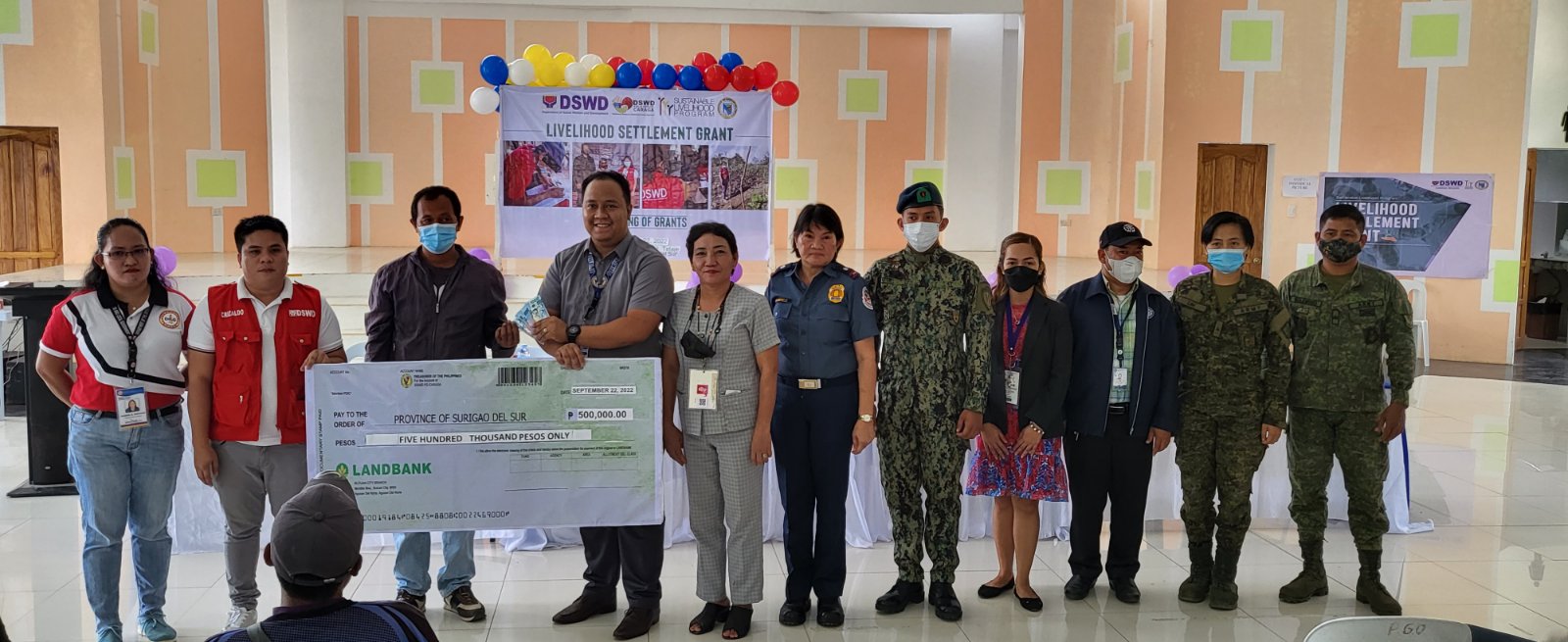 Formal turn-over ceremony of the Livelihood Grant Settlement for FR-beneficiaries in SurSur