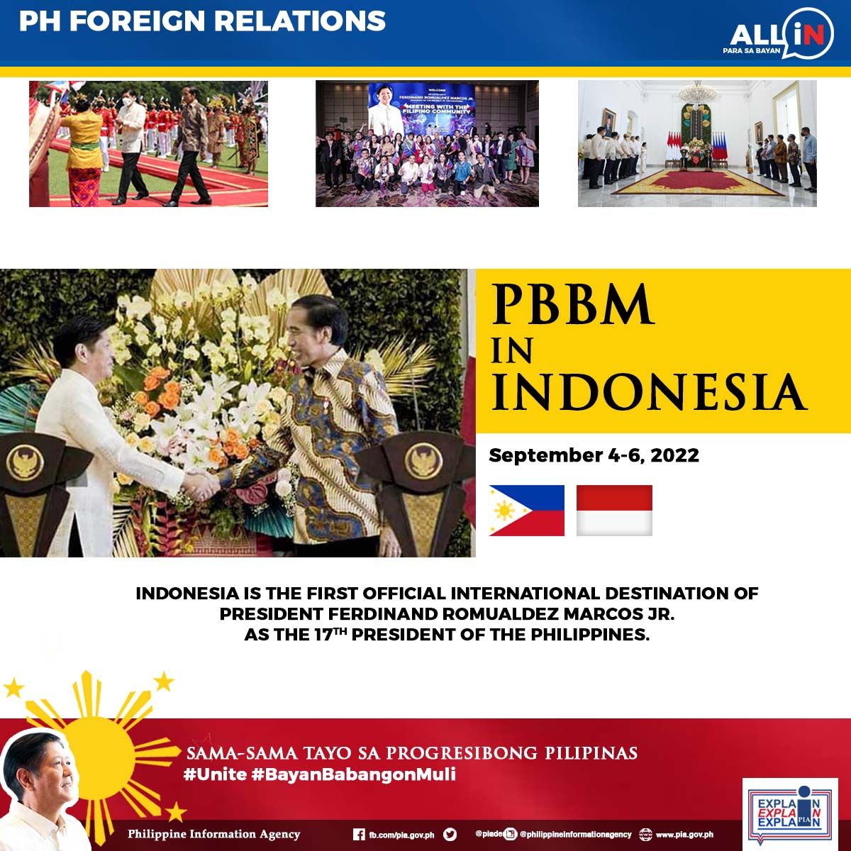 President Ferdinand Romualdez Marcos Jr.'s first State Visit in Indonesia; Inks key agreements with President Joko Widodo