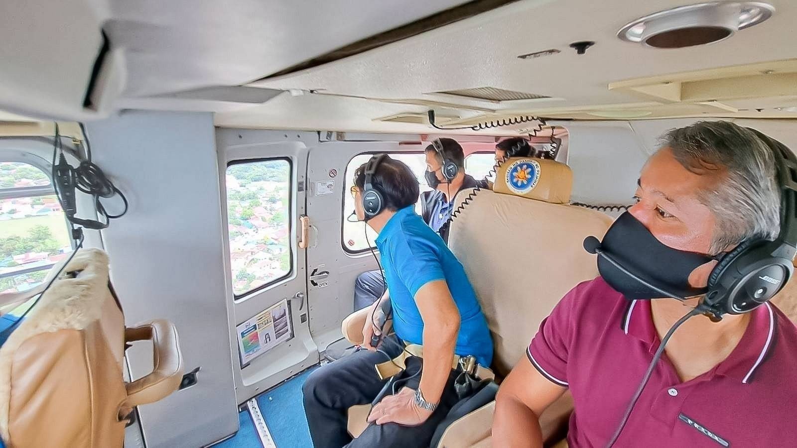 PBBM conducts aerial inspection of Paeng-hit areas