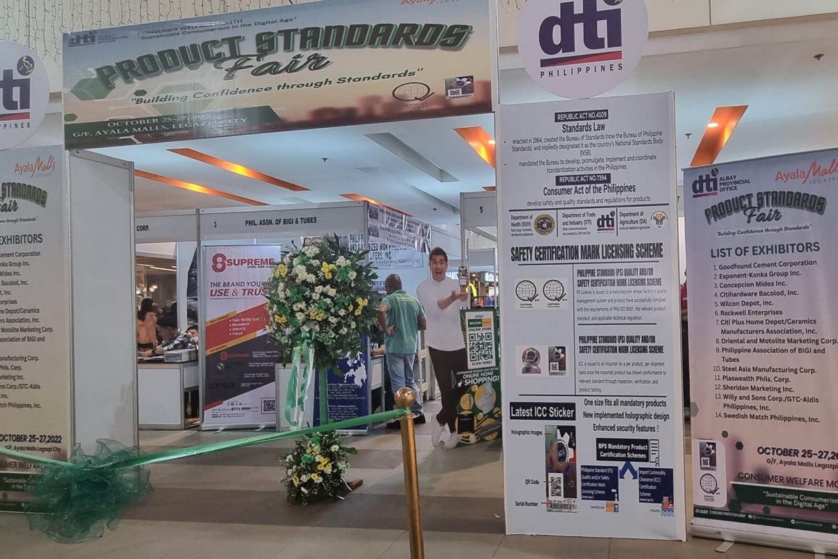 PIA - DTI Albay launches Product Standards Fair