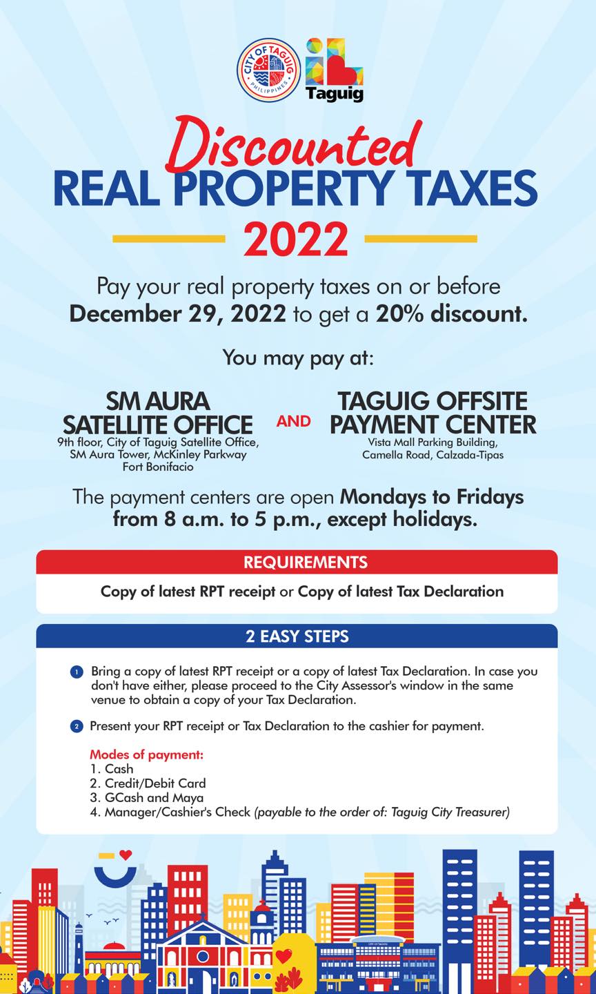 pia-taguig-city-offers-discounts-on-real-property-tax-for-early-birds