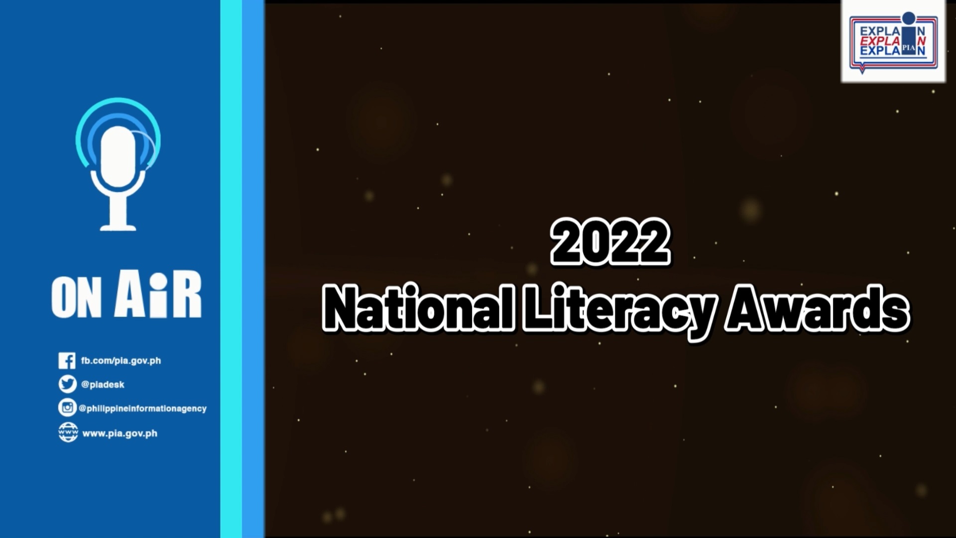 PIA ON AIR | National Literacy Awards 2022