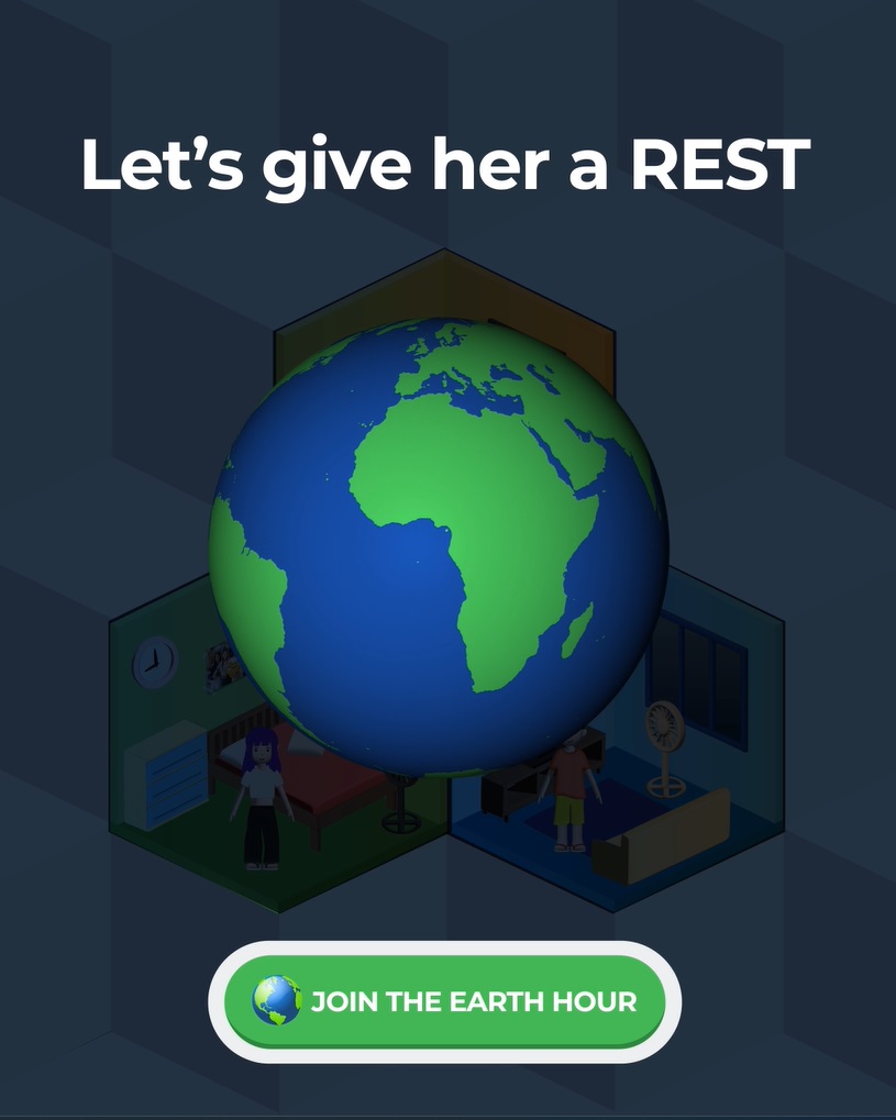 Let's give her a rest; Join Earth Hour