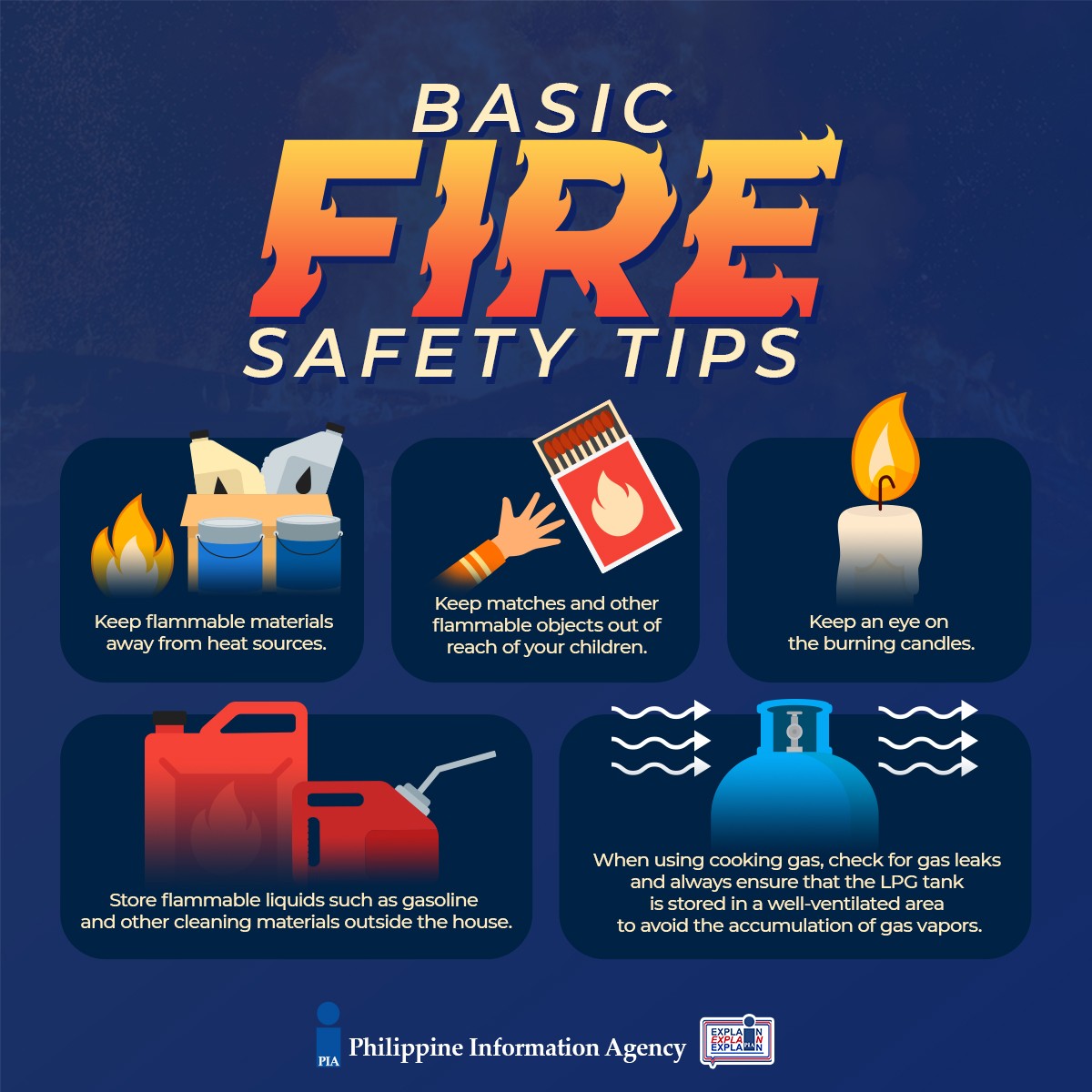 Fire Emergency Safety Tips Health And Safety Poster Workplace Safety ...