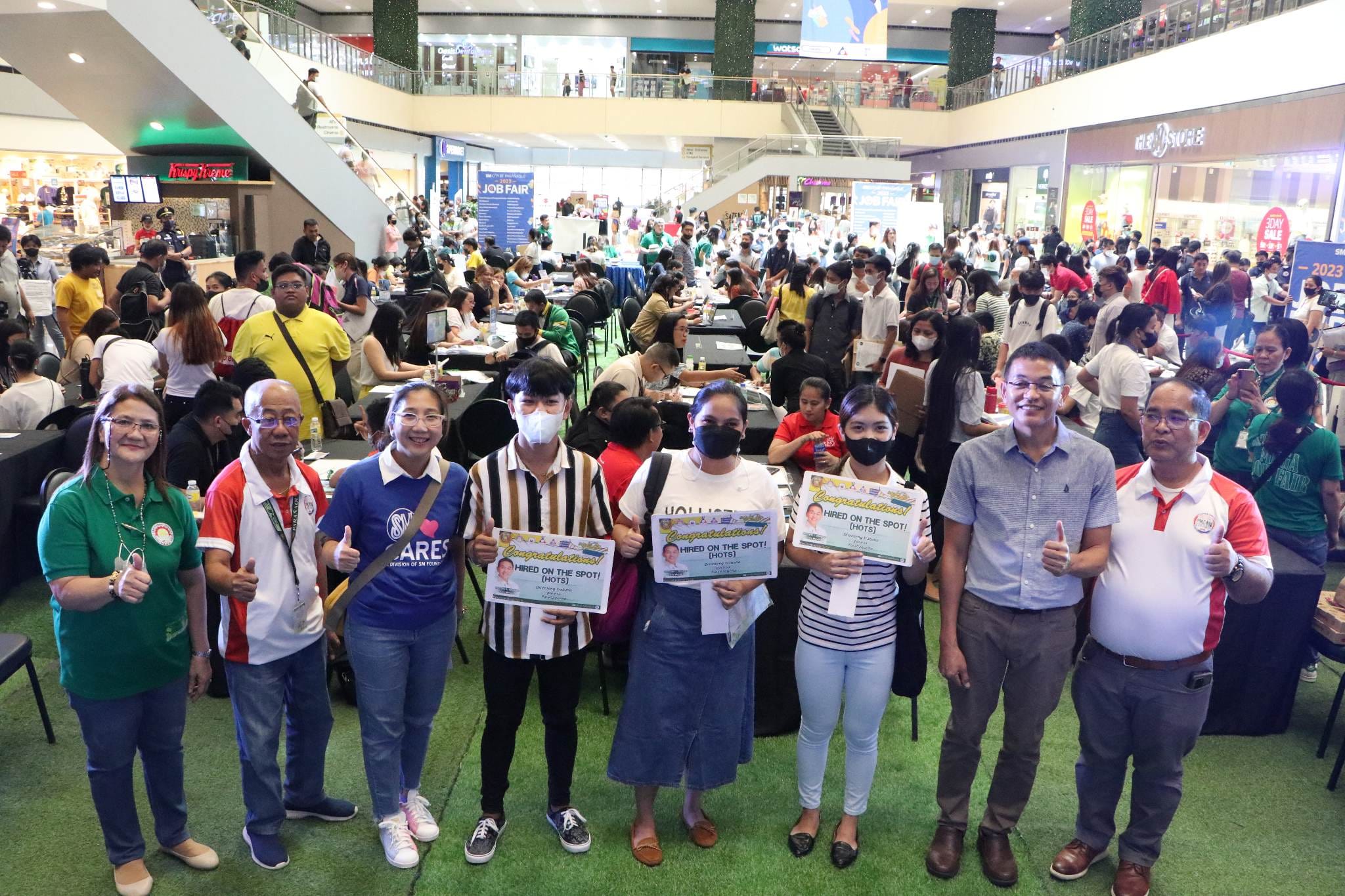Job seekers who were hired on the spot in Paranaque Job Fairs