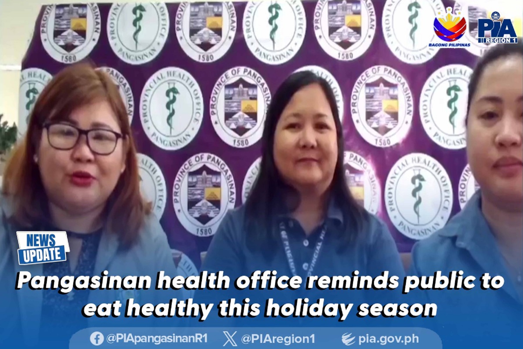 Pangasinan health office reminds public to eat healthy this holiday ...