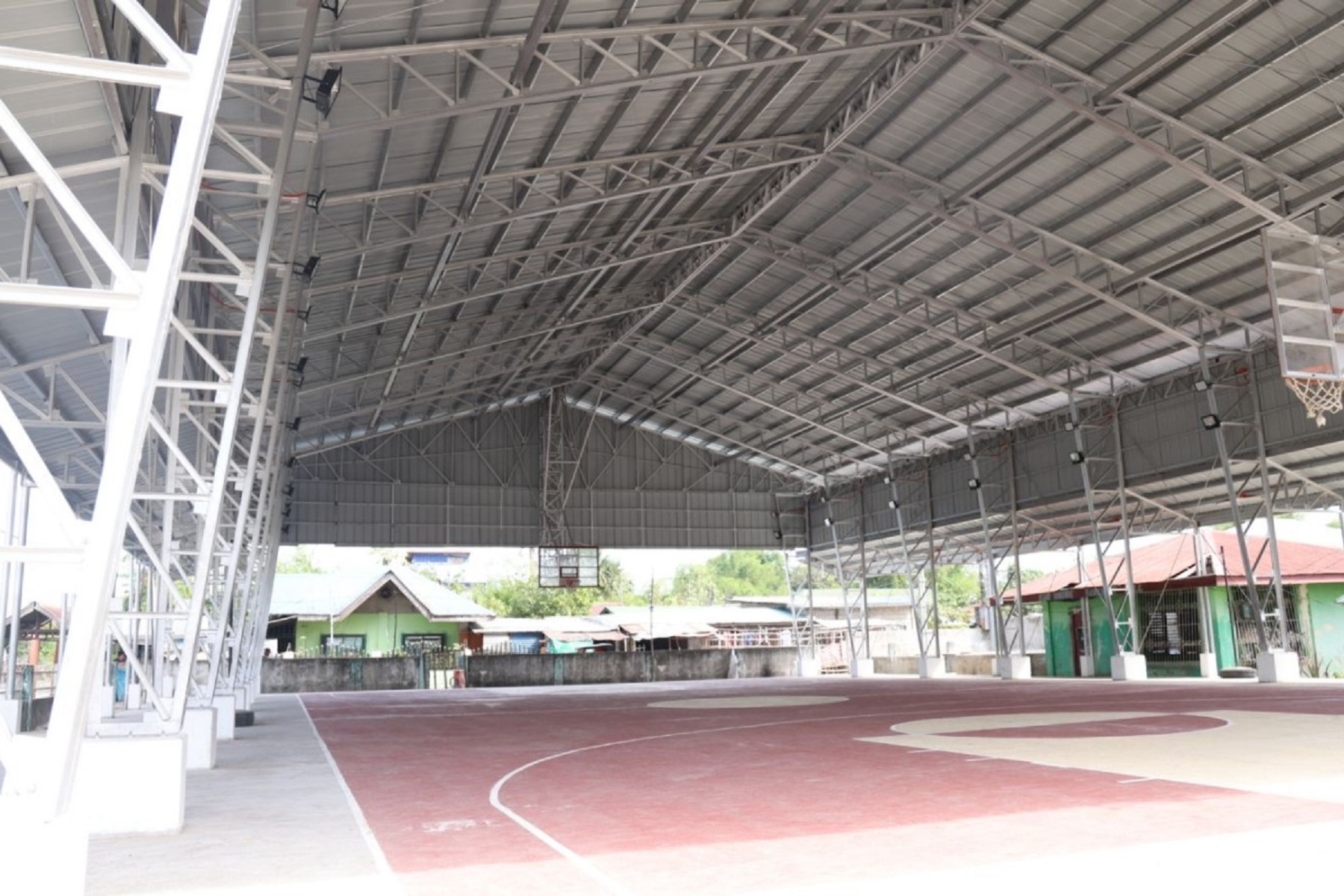 DPWH builds covered court with solar-powered lights in Moncada ...