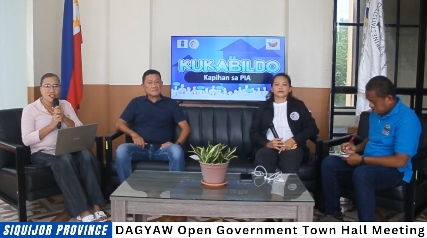 Dagyaw Town Hall Meeting sa Siquijor: Internet, koryente hisgutan ...