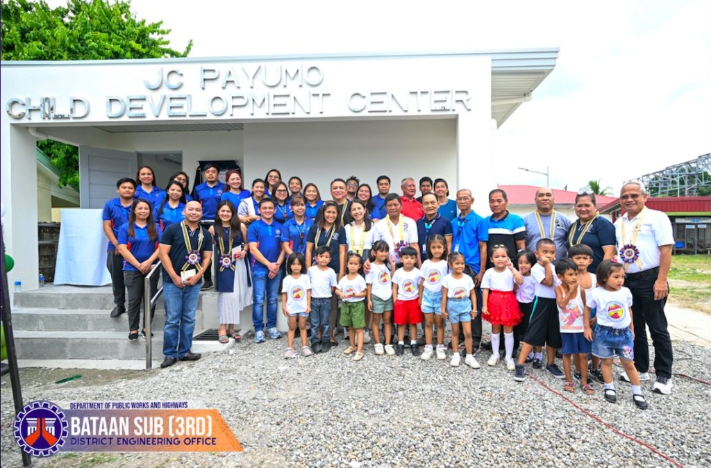The Department of Public Works and Highways completes the construction of a P3.96-million daycare center at Barangay JC Payumo in Dinalupihan, Bataan. (DPWH)