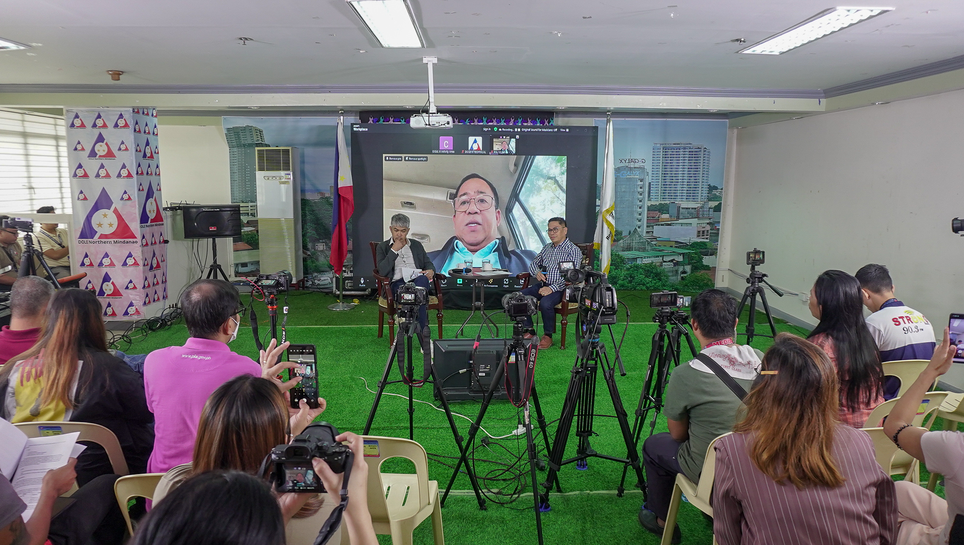 Department of Labor and Employment-10 Regional Director Erwin Aquino shared the relevance of the DOLE Integrated Livelihood Program along with other programs during the Kapihan sa Bagong Pilipinas on September 17 at the Trinidad Building in Cagayan de Oro City. (Photo: DCC/PIA-10)
