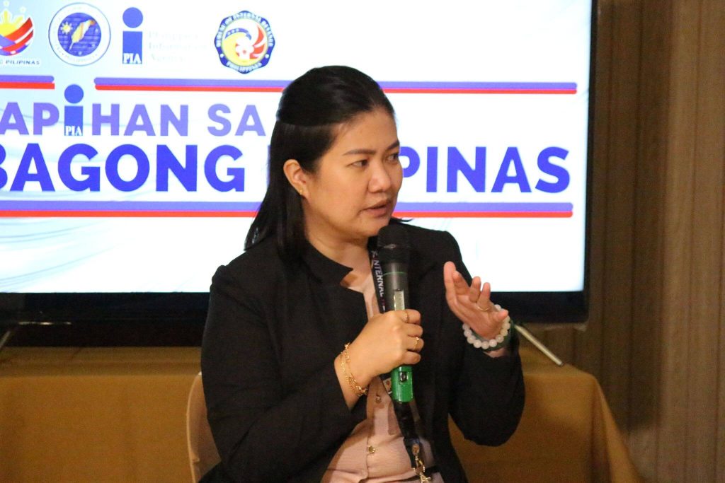 During the 20th episode of the Kapihan sa Bagong Pilipinas of the Philippine Information Agency, Bureau of Internal Revenue (BIR) Revenue Region No. 4 Revenue Officer Angela Pineda encourages business owners in Central Luzon, particularly those who have transitioned to mixed-income earners, to update their tax registration to ensure compliance with tax regulations. (Aldrin Joshua P. Mallari/PIA 3)