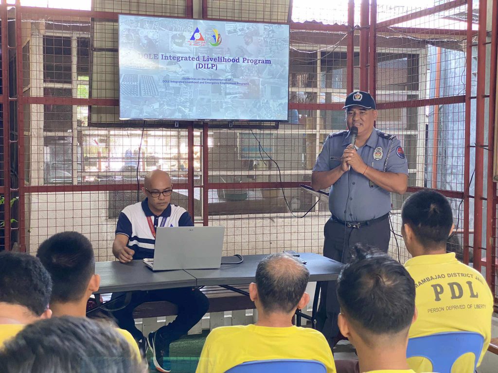The Department of Labor and Employment-10 Camiguin Provincial Office recently held an entrepreneurship training for nine persons deprived of liberty in Camiguin under its Integrated Livelihood Program. (Photo courtesy of DOLE Camiguin)