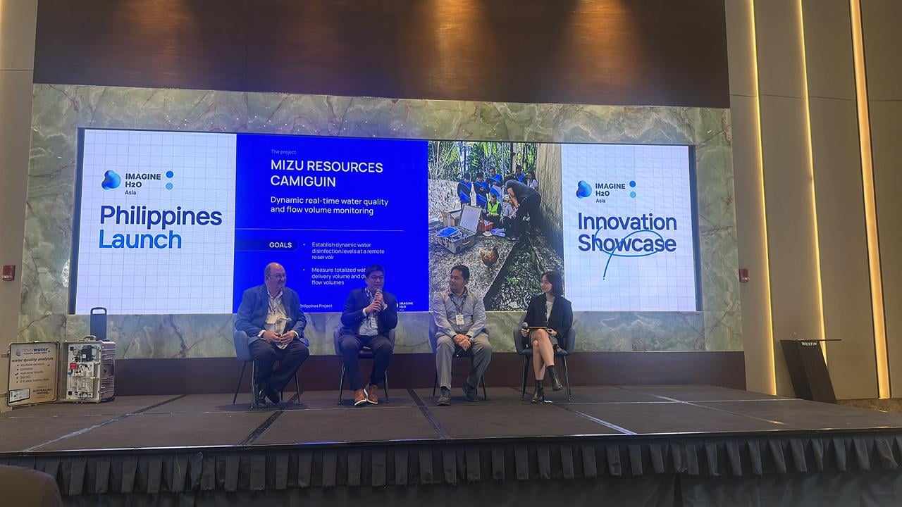 Camiguin Water Company showcased innovative water quality management technologies at ImagineH2O Water Innovation Showcase, including the TracWater robot for real-time monitoring, ensuring compliance with PNSDW standards. (Photo courtesy of CWC)