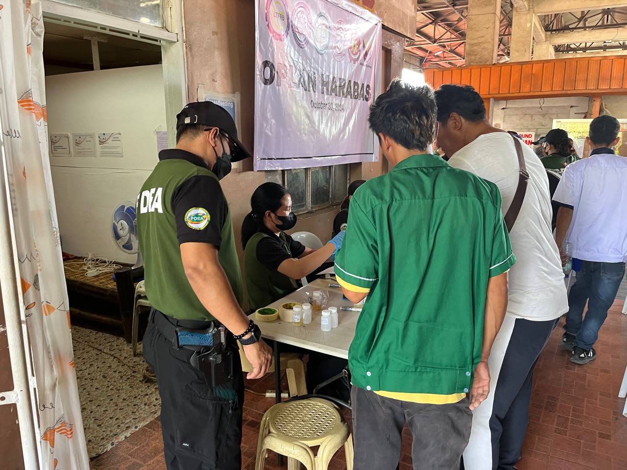 The surprise operation targeted drivers at the Integrated Bus and Jeepney Terminal in Agora, Carangan, to ensure safe travel for the public. (LGU Ozamiz)