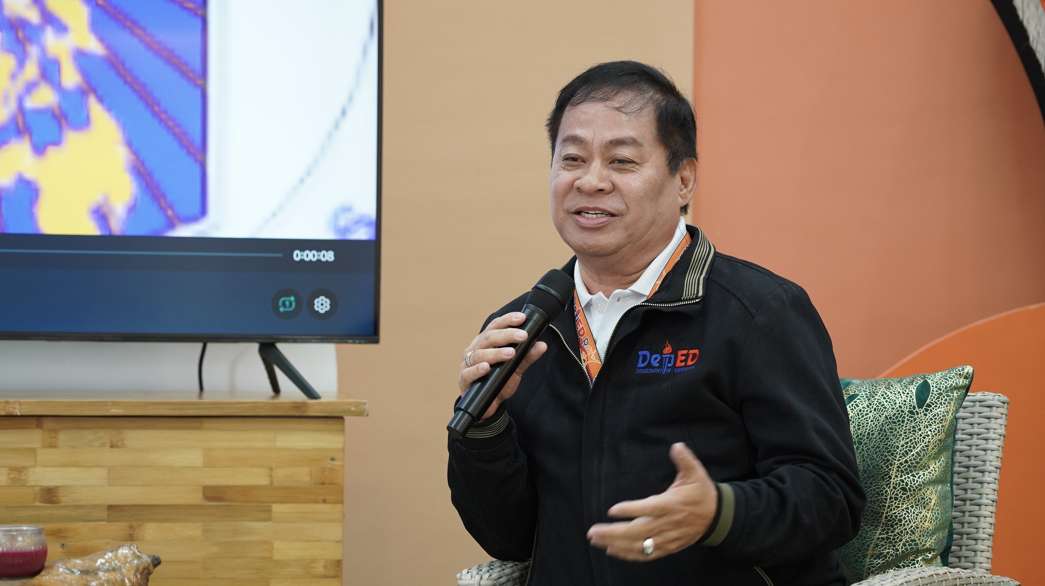 DepEd-10 Regional Director Arturo B. Bayocot  shared that the department is committed to provide learners with quality basic education that is accessible, inclusive, and liberating through proactive leadership, shared governance, evidence-based policies, standards, and programs, responsive and relevant curricula, highly competent and committed officials, teaching and non-teaching personnel, and an enabling environment. (Photo: DCC/PIA-10)