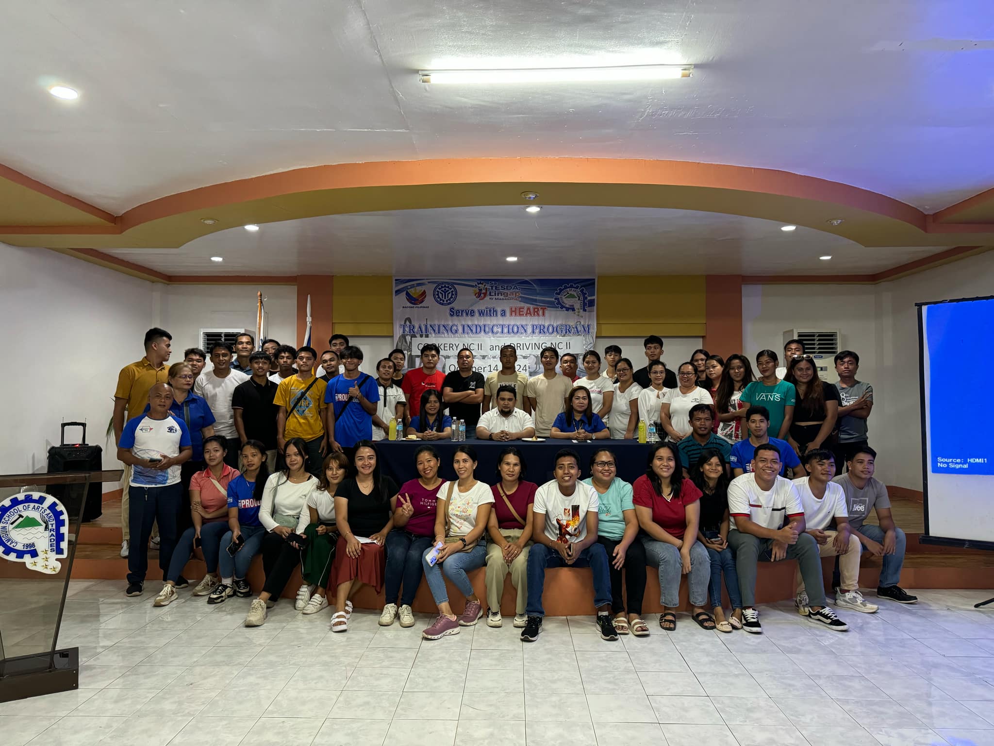The TESDA Camiguin Provincial Office conducted a training induction program on October 14 at the Camiguin School of Arts and Trades to mark the start of training for Cookery NC II and Driving NC II under the Special Training for Employment Program. (Photo courtesy of TESDA Camiguin)