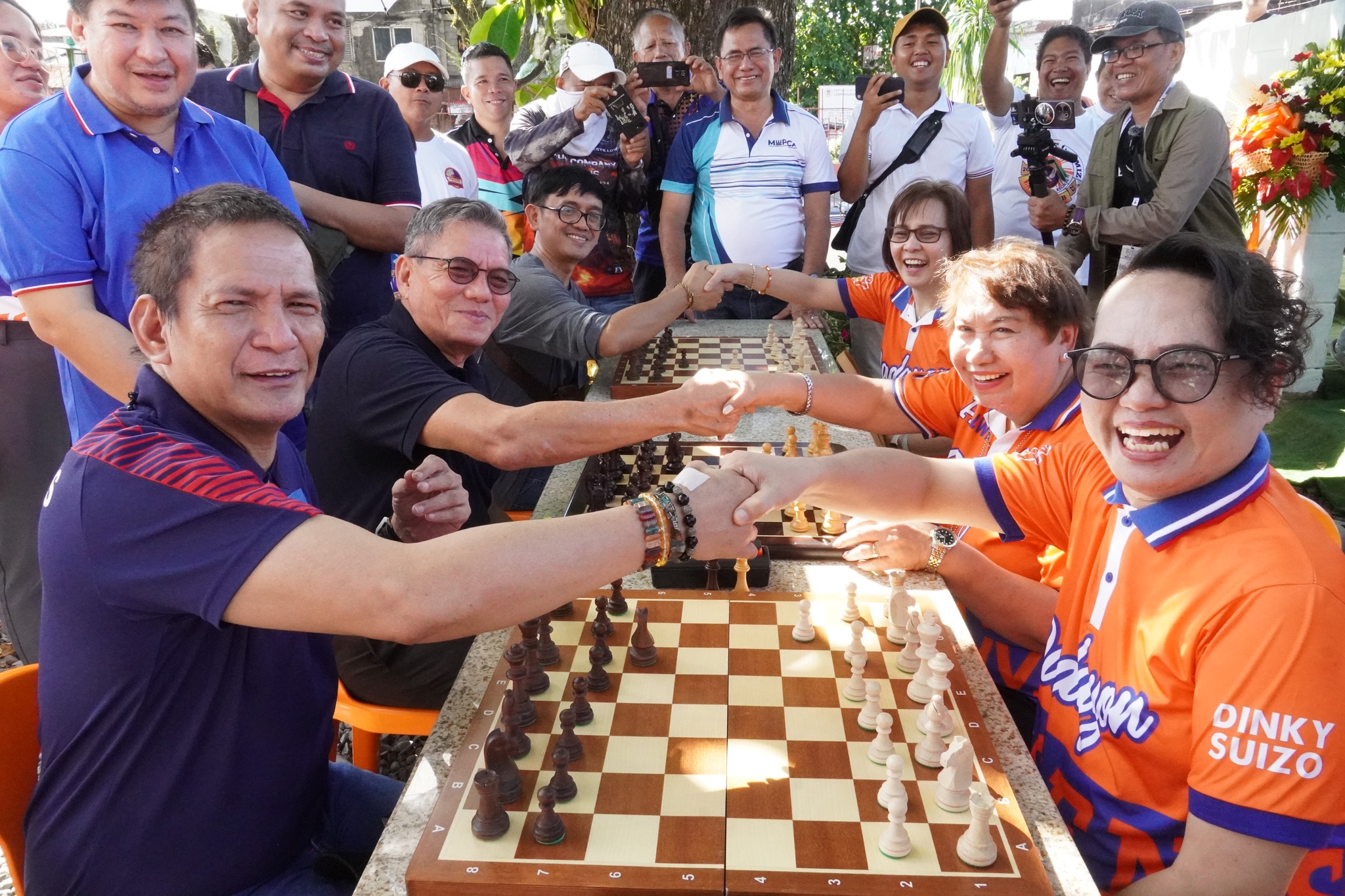The Asenso Ozamiz administration, led by Mayor Indy Oaminal and Vice Mayor Simplicia Neri, opened on November 3 the Asenso Ozamiz Mini Chess Corner at the Wellness Park, featuring renowned chess grandmasters Eugene Torre, Joey Antonio, Darwin Laylo, and Daniel Quizon, inspiring local youth. (Photo courtesy of LGU Ozamiz)