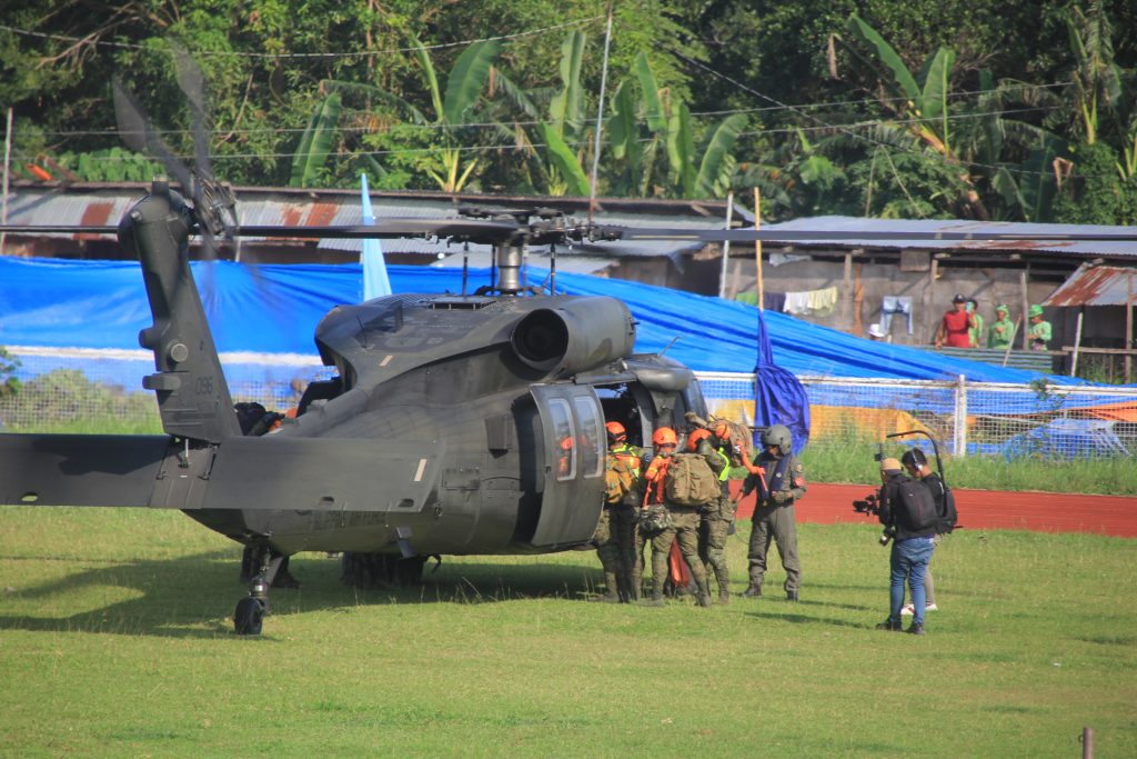 The National Disaster Risk Reduction and Management Council, along with the local government of Camiguin, led the fourth quarter Nationwide Simultaneous Earthquake Drill with simulation on air assets on November 14, with over 800 participants from various national line agencies and local government units in northern Mindanao. (Photo: RTP/PIA-10/Camiguin)