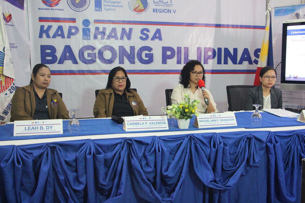 Rachel Ann Grabador, DICT Region 5 Director, discloses during the Kapihan sa Bagong Pilipinas that 1,500 free Wi-Fi hotspots in public areas across the Bicol region will be deployed by 2025. (PIA 5)