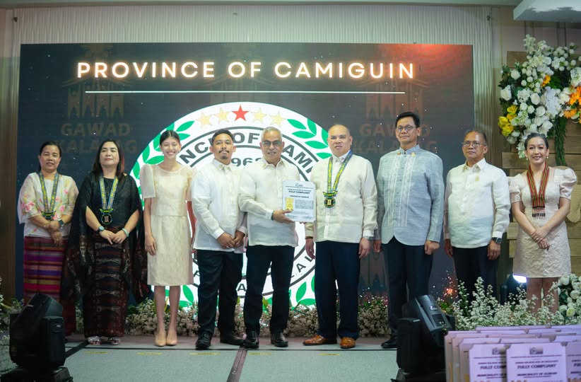 The province of Camiguin earned the "fully compliant" rating during the 24th Gawad KALASAG National and Regional Awarding Ceremonies in Cagayan de Oro City on November 29. (Photo courtesy of OCD-10)