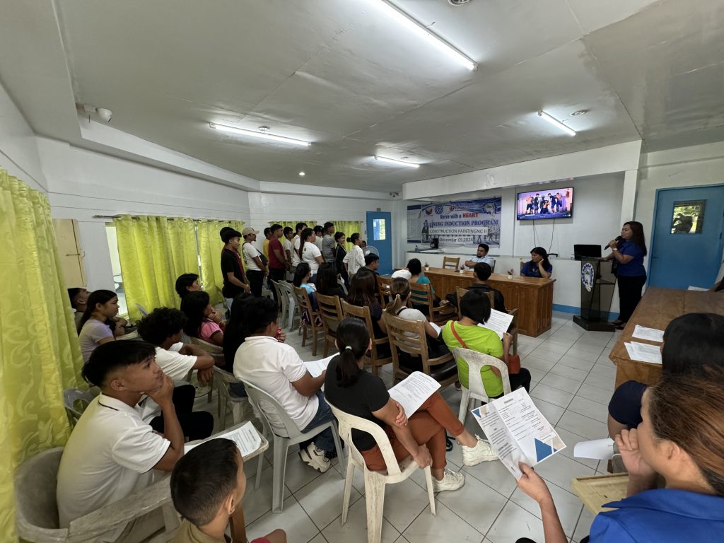 A total of 39 participants from across the province attended the Training Induction Program, comprising 25 enrollees for Construction Painting NC II and 14 for Driving NC II. (Photo courtesy of TESDA Camiguin)
