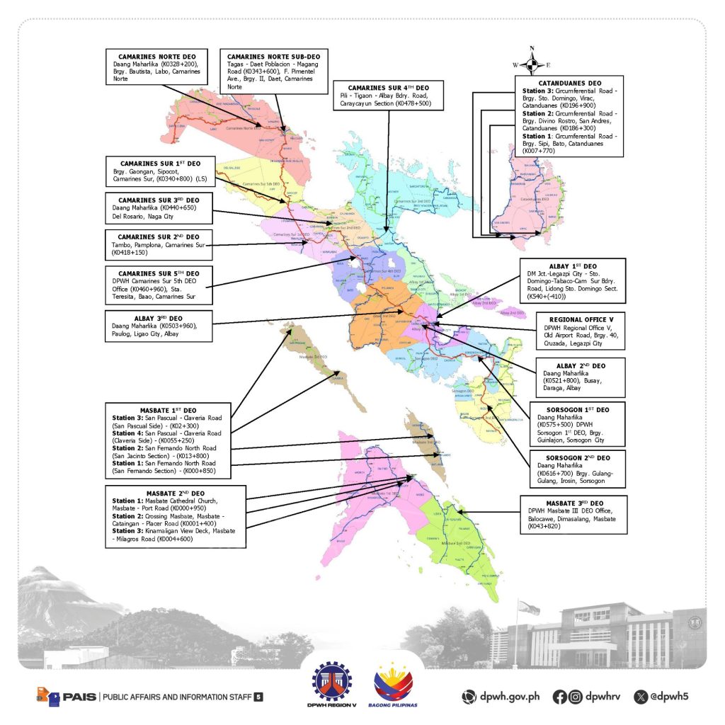 The Department of Public Works and Highways (DPWH) will strategically establish 24 motorist assistance centers throughout the region to ensure safe and smooth travel of motorists this holiday season. Photo courtesy of DPWH Bicol (Photo: Courtesy of DPWH Bicol)