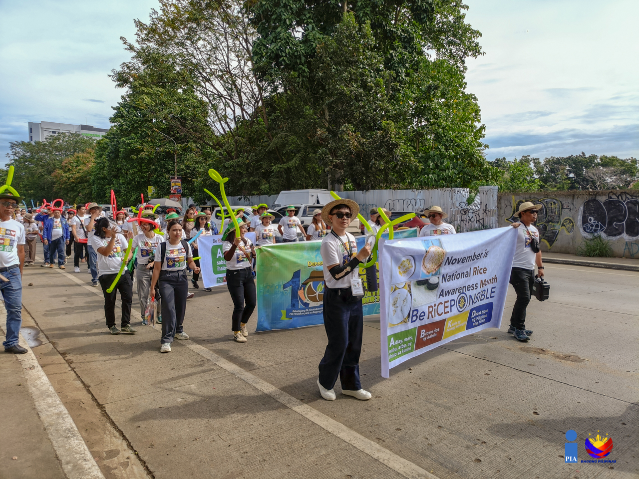 In celebration of the National Rice Awareness Month and the Organic Agriculture Month, the Agricultural Training Institute Regional Training Center-10 held a "Walk for Rice" activity on November 28 from Divisoria to Rodelsa Circle, Cagayan de Oro City. (SAYU/PIA-10)