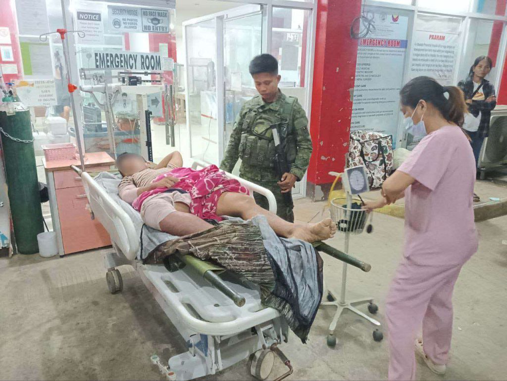 "Jerico" was rescued and taken to the hospital by members of the 96th Infantry Battalion after being abandoned at the encounter site in Ticao, Masbate. He is currently receiving treatment and has expressed his gratitude to the soldiers for giving him the chance to celebrate Christmas with his family. (PIA 5/ Photo credits: DPAO, 9th ID)