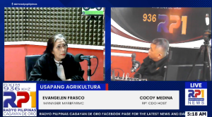 Radyo Pilipinas' 'Usapang Agrikultura' features the story of Mantibugao Agrarian Reform Beneficiary Farmers Cooperative with Evangeline Frasco, manager, citing the cooperative's inspiring journey and innovative strategies. (Photo courtesy of RP1)