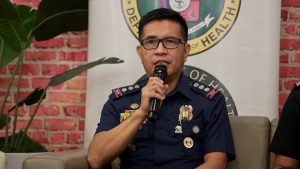 "From December 15 to January 6, we have confiscated firecrackers, over 113,000, and we don't have victims of stray bullets. We have arrested three personalities for the illegal discharge of firearms," PCol. Ramil J. Waper, Police Regional Office-10 chief of regional community affairs and development division, says in an episode of Talakayan sa PIA: Konsultayo Series at SM City CDO Uptown. (Photo: DCC/PIA-10)