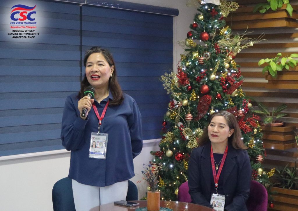 Civil Service Commission Regional Office V (CSC ROV) Director Atty. Daisy P. Bragais (left) said there are special laws and issuances that grant “eligibility” for government service aside from passing the traditional Civil Service Exam - Paper and Pencil Test. (Photo from Civil Service Commission Region 5)