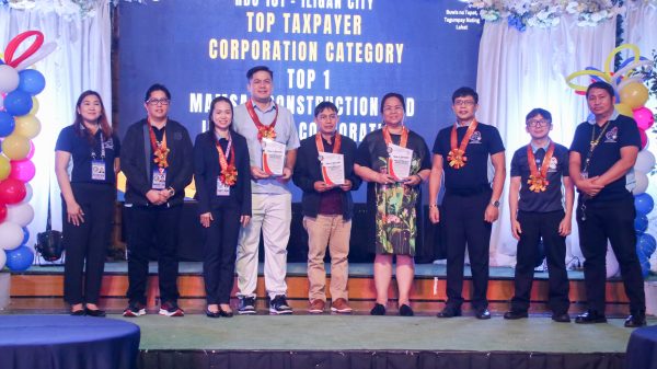 The Bureau of Internal Revenue Revenue District Office No. 101 recognized Mamsar Construction and Industrial Corporation, Adventist Medical Center Iligan City, Inc., and Powersource Philippines Energy Inc. as the leading corporate taxpayers. (Photo: ADD/PIA-10/Lanao del Norte)