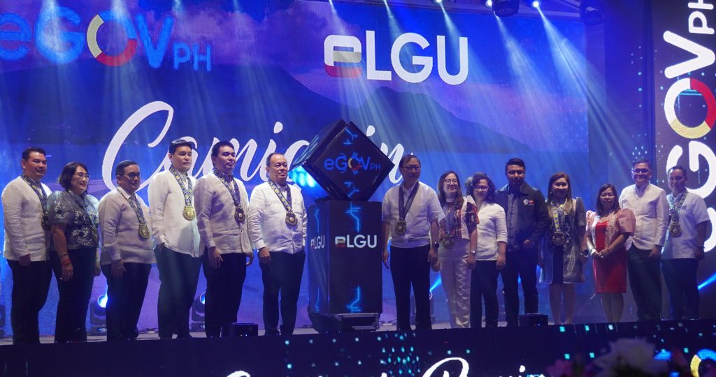 DICT, together with the local officials of the provincial government of Camiguin and national line agencies, launched the eGov App and e-Local Government Unit system, February 26 at the New Capitol Building, Mambajao. (Photo: RTP/PIA-10/Camiguin)