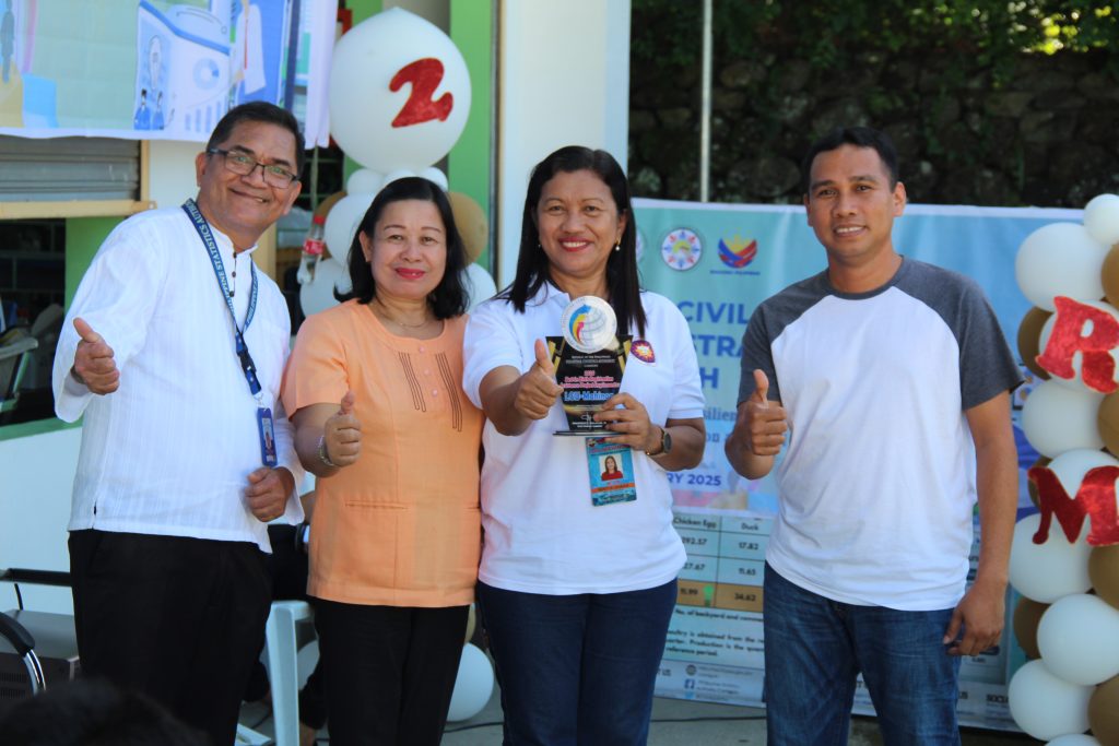 PSA Camiguin honors the best performing local civil registry offices during the 35th Civil Registration Month celebration on February 3, recognizing their dedication to improving civil registration and vital statistics services in the province. (Photo courtesy of PSA Camiguin)