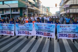 Key stakeholders, political candidates, and supporters gathered in Iligan City for a Unity Walk to promote clean, fair, and peaceful 2025 national and local elections. (Photo: ADD/PIA-10/Lanao del Norte)