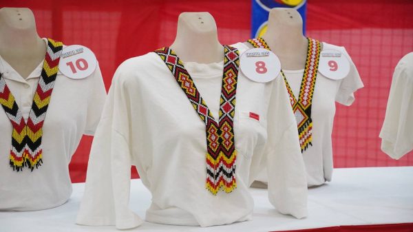 Part of the GASAYUDA 2025 exhibit features the entries to the Beads Making Skills Contest. The winners are Luz M. Sera as Champion, Evelyn Bete, and Elfred P. Salingsing as second and third place, respectively. Their artworks are on full display until February 28. (Photo courtesy of Gingoog City Information Office)