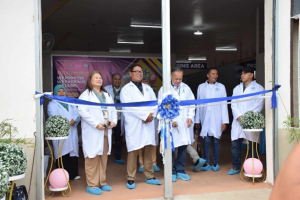 Representatives from the Department of Trade and Industry, Mindanao State University-Maigo, and the provincial government of Lanao del Norte lead the ribbon-cutting ceremony for the Shared Service Facility for Packaging and Labeling Support for the Lanao del Norte Food Processing and Training Hub. (Photo courtesy of DTI-10)
