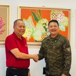 Partnership for Peace. Major General Yegor Rey Barroquillo Jr. commander of the 1st Infantry “TABAK” Division, Philippine Army, shakes hands with Governor Henry S. Oaminal during a courtesy visit on April 12, reinforcing their commitment to peace and order in Misamis Occidental. (Photo courtesy of LGU Ozamiz)
