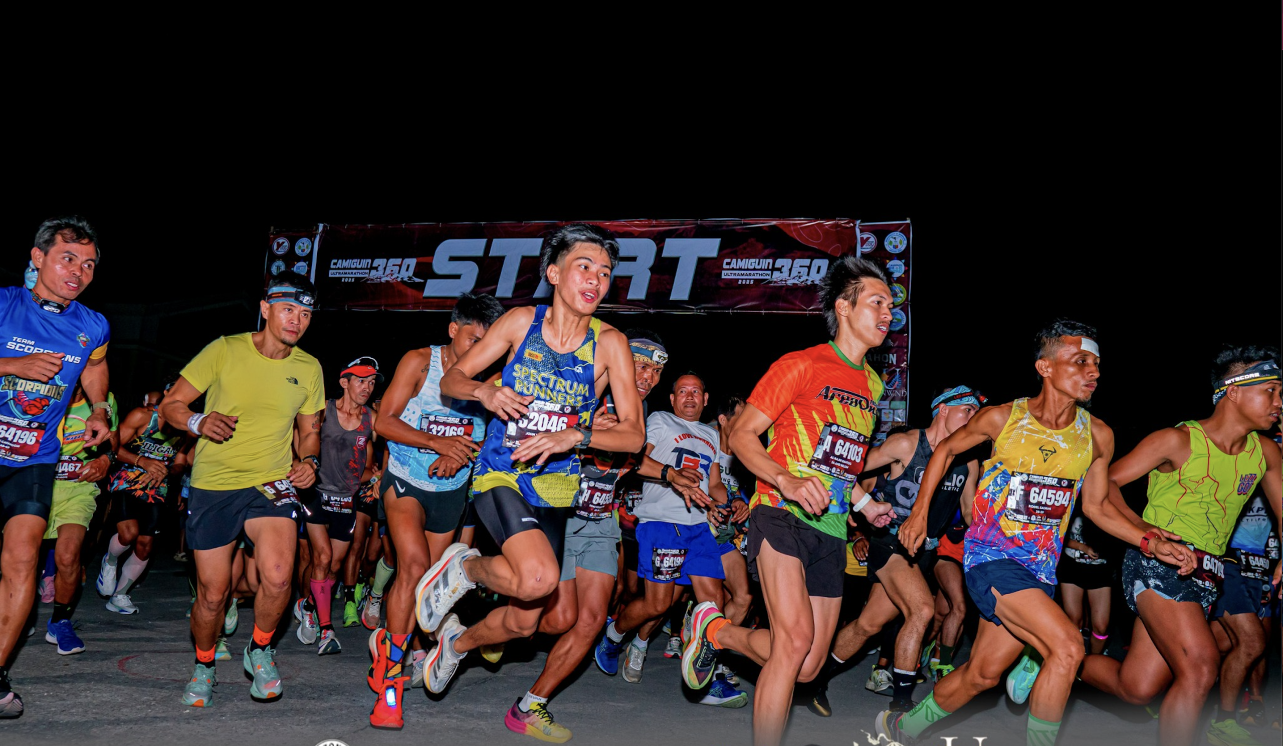 Camiguin 360. More than 900 runners from across the country gathered at the Mambajao Municipal Grounds on April 12 for the Camiguin 360 Ultra Marathon 2025. The overnight race circled the entire island, with participants navigating coastal roads, elevations, and local support. (Photo courtesy of LGU Mambajao)